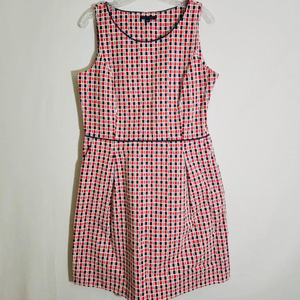 Tommy Hilfiger Original Shift A-Line Checkered Dress